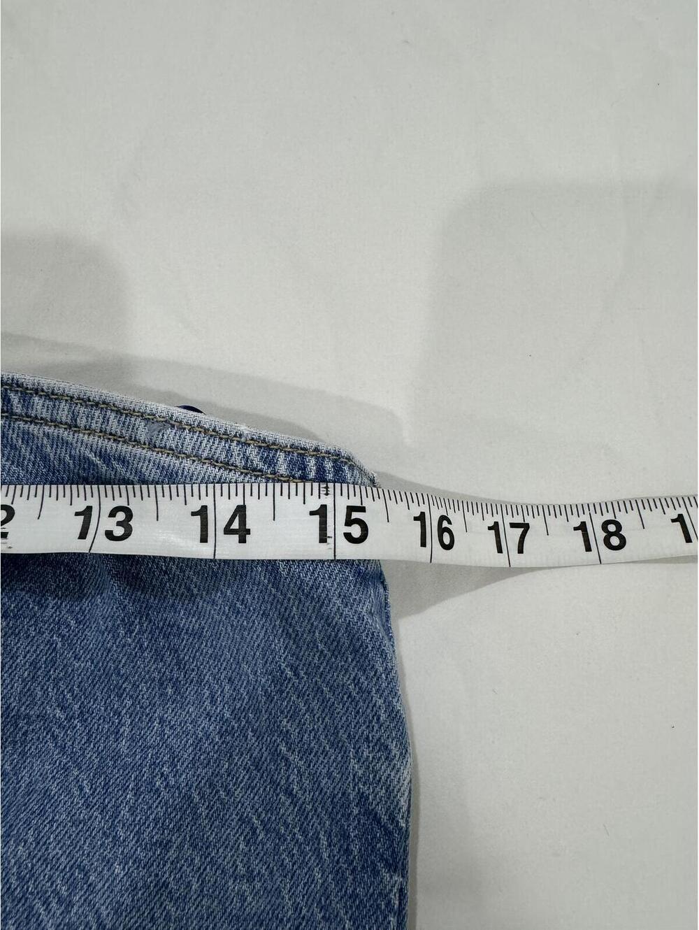 ZARA Denim Corset Tube Top Medium Wash Strapless Jean Crop Top Small - Picture 7 of 8